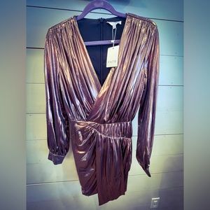 Sassy Metallic Mini with Long Sleeves - Small, NWT